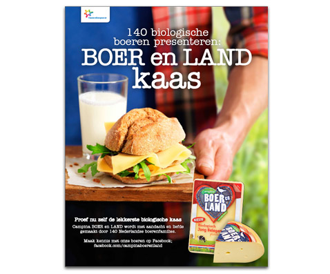 Forse ondersteuning op BOER en LAND kaas